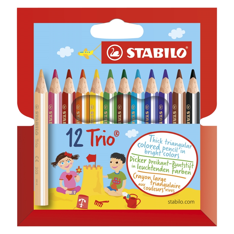 STABILO Trio Thick Short,12/fp