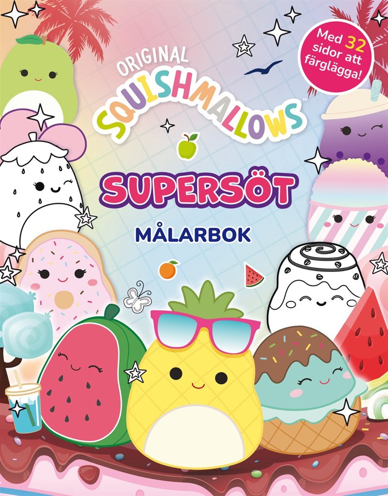 Squishmallows: Supersöt målarbok