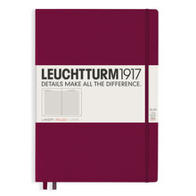 Anteckningsbok Leuchtturm1917 A4 Slim Linjerad Port Red