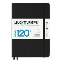 Anteckningsbok Leuchtturm1917 A5 120g Linjerad Black