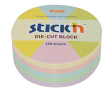 Stick´n Notiskub Pastell Rund