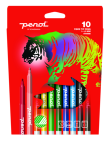 Penol Fiberpennor 10-pack