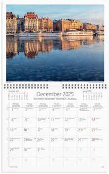 Väggkalender 2025 Stockholm